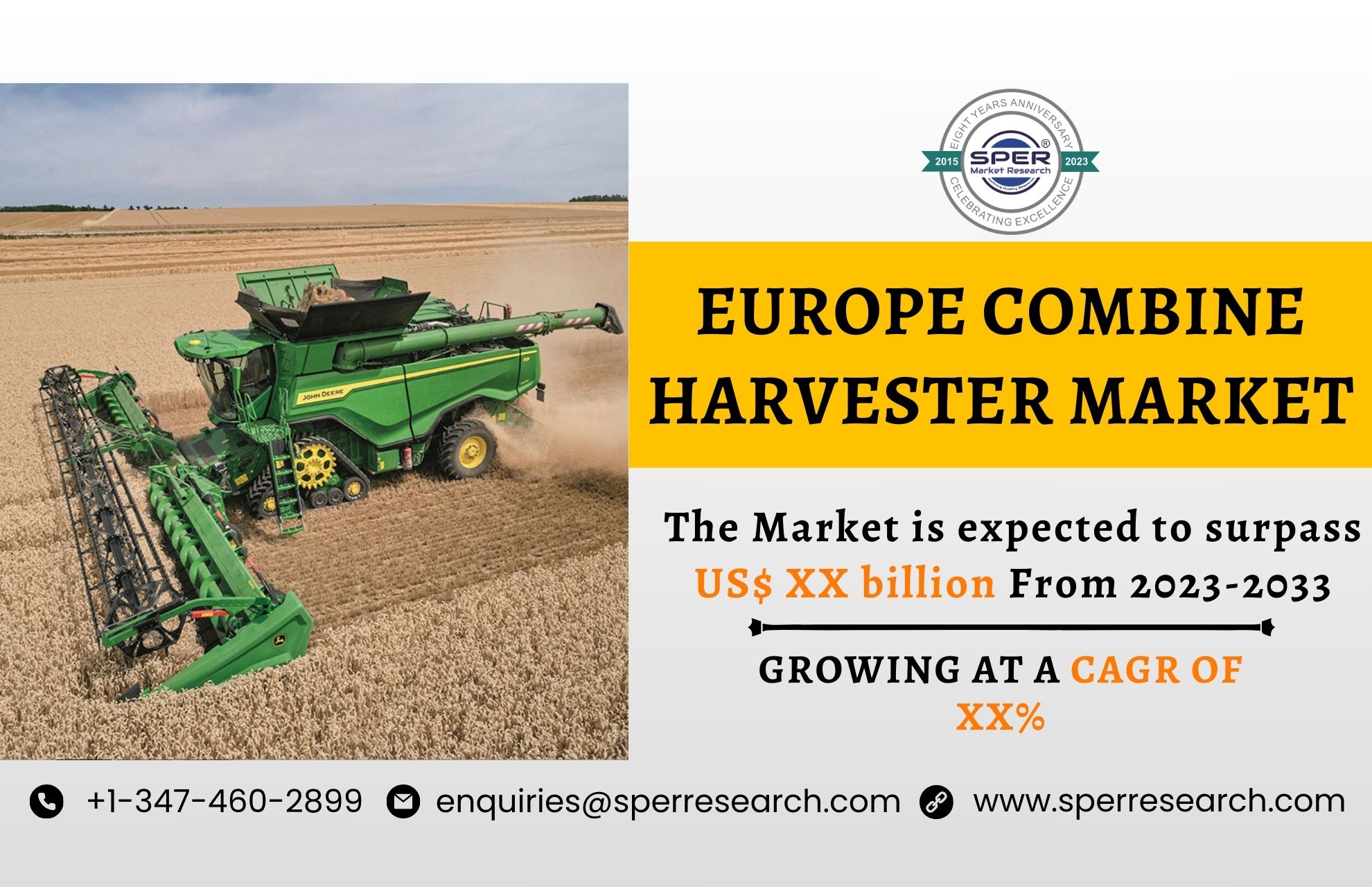 Europe Combine Harvester Market Share, Growth and Trends 2023